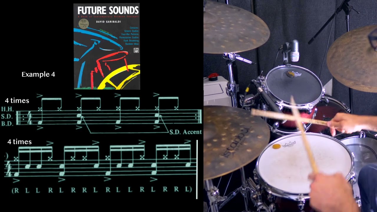 Future Sounds Page 12-13  - Paradiddle as 16th Notes - Drum Exercises