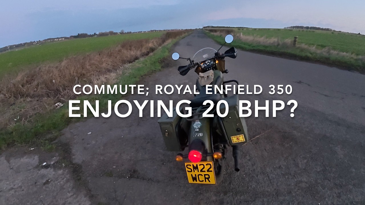Ветреная поездка на работу; Royal Enfield 350