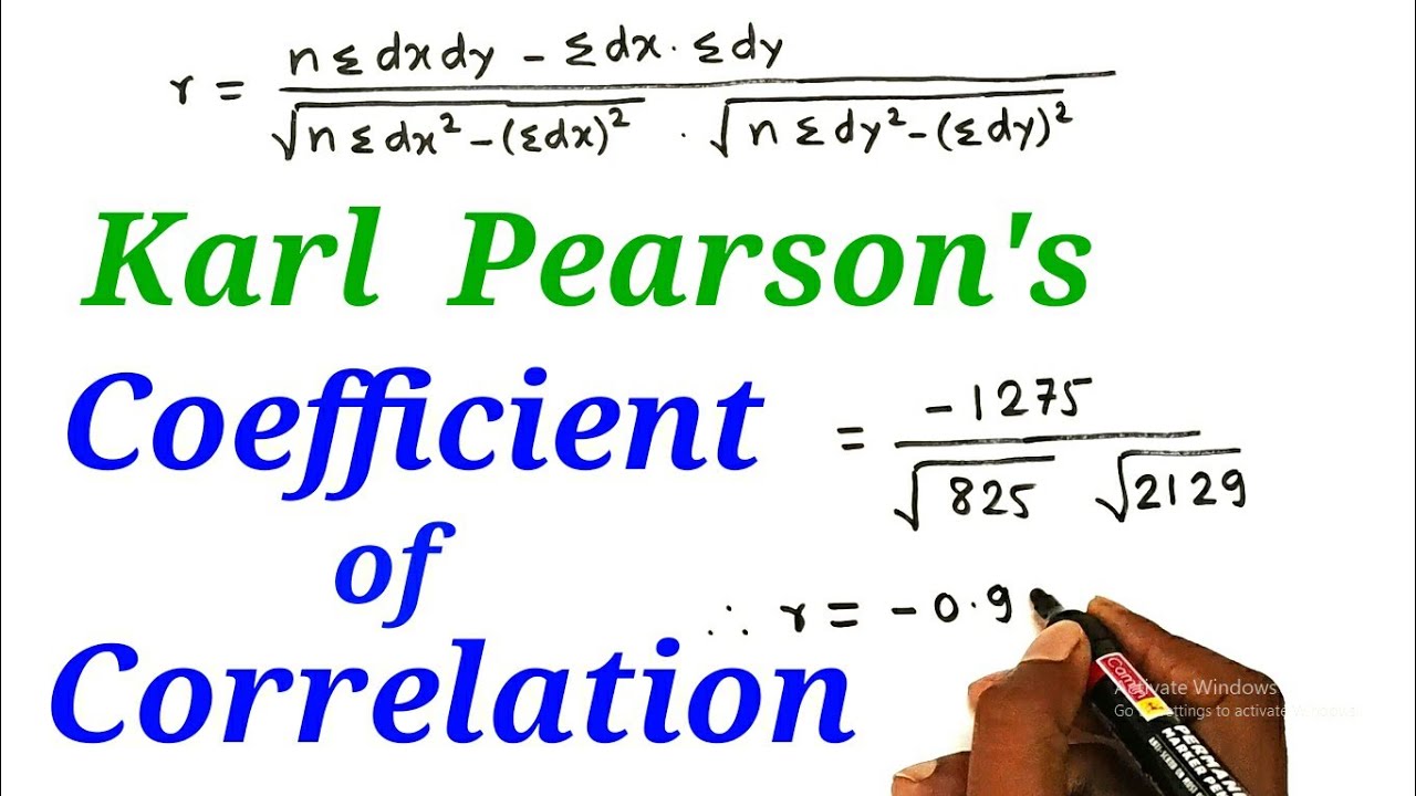 Karl Pearson's Coefficient of Correlation | Correlation | Maths | 12th HSC Comm | MBA, MMS & PGDM