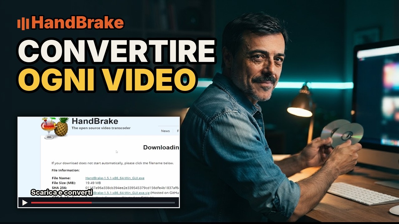 Handbrake software gratuito per convertire mp4 mkv e webp