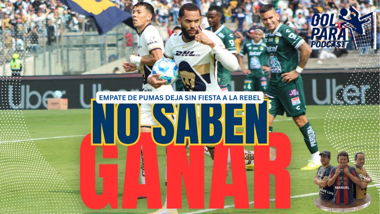 Pumas no sabe ganar en CU | El empate ante León amarga la fiesta de La Rebel