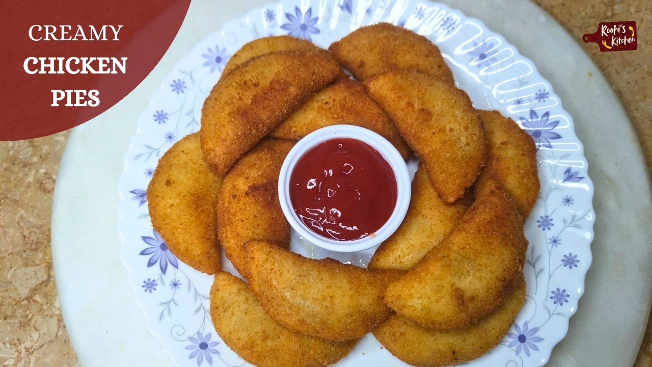 Crispy Chicken Half Moon Bread Pies Recipe #moonpie #halfmoonpie #chickenpierecipe #easyrecipe