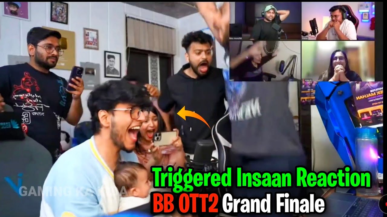 Triggered Insaan Live Reaction On BB OTT2  Winner 😱 || Big Boss Ott Season 2 Winner @FukraInsaan
