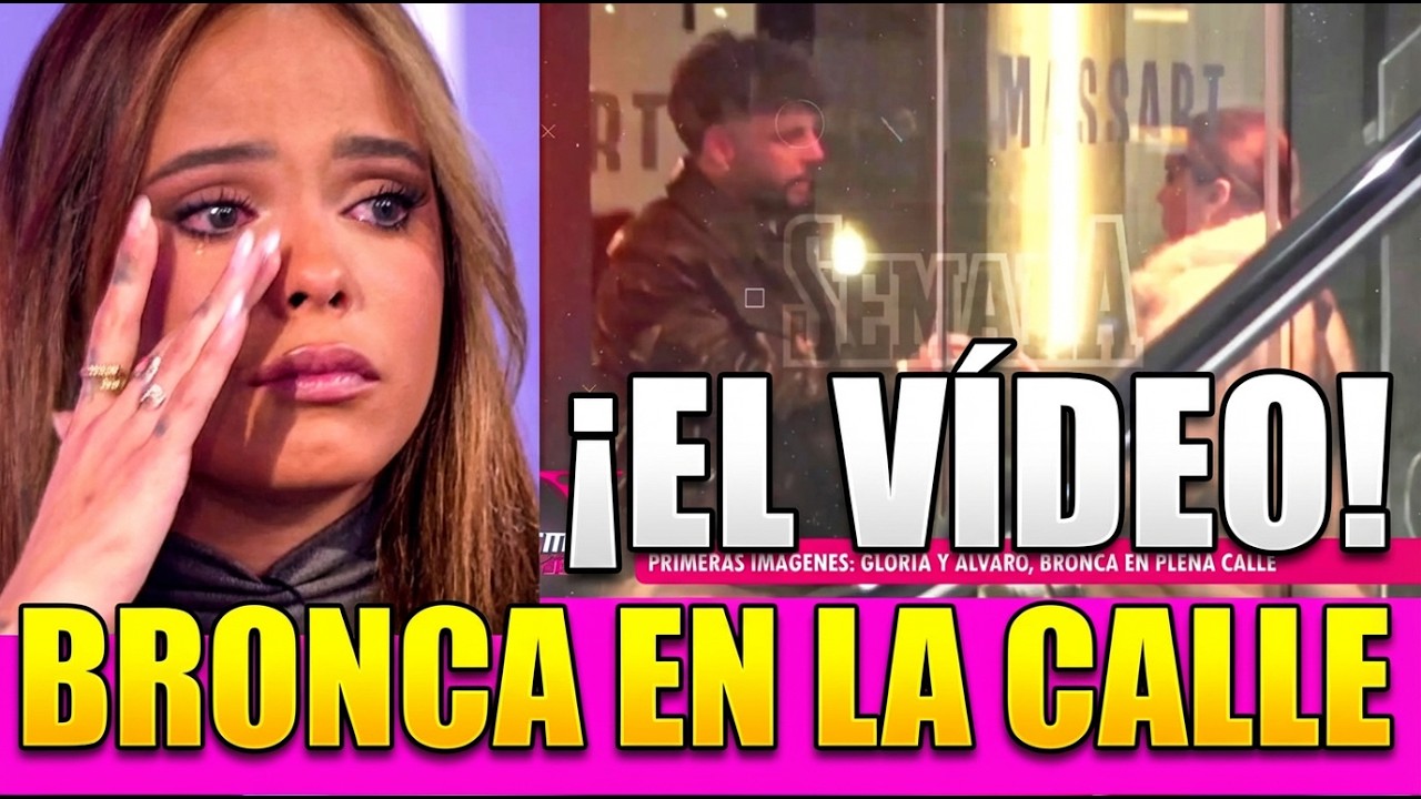 LA BRONCA EN MEDIA CALLE DE GLORIA CAMILA CON SU NOVIO
