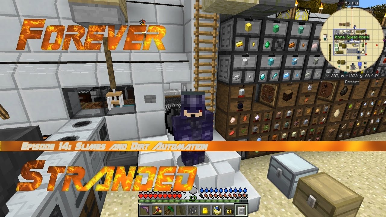 Forever Stranded #14 - Slimes and Dirt Automation with AE2