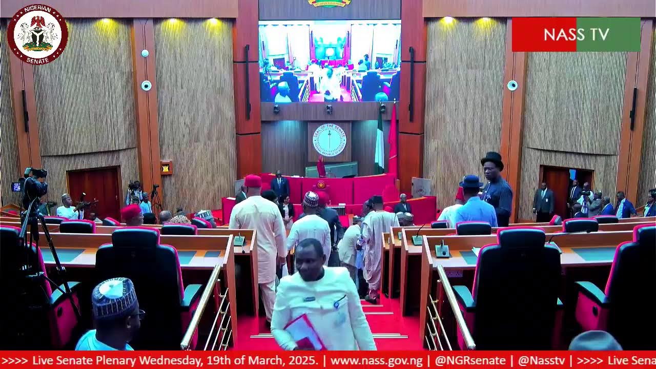 LIVE SENATE PLENARY 19TH MARCH 2025