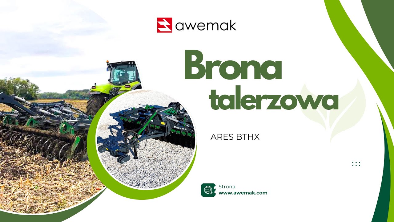 Ciężka brona talerzowa | Agregat talerzowy |  ARES BTHX | AWEMAK