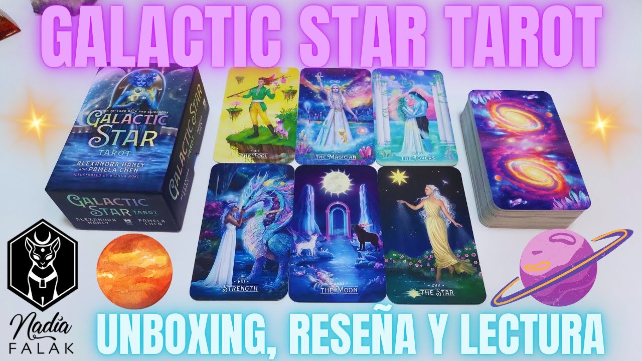 GALACTIC STAR TAROT 🪐 Unboxing, Reseña y Lectura ⭐ Nadia Falak