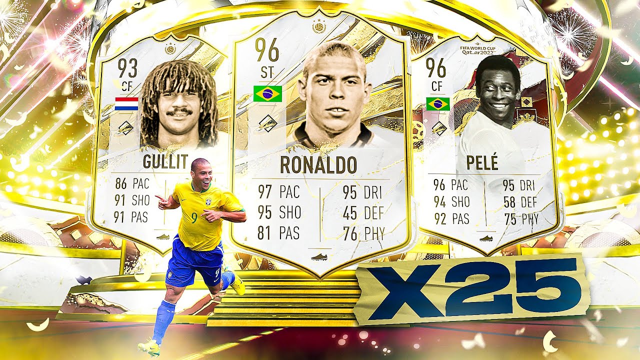 FIFA 23 25 x New 89+ Prime or World Cup Icon Packs!