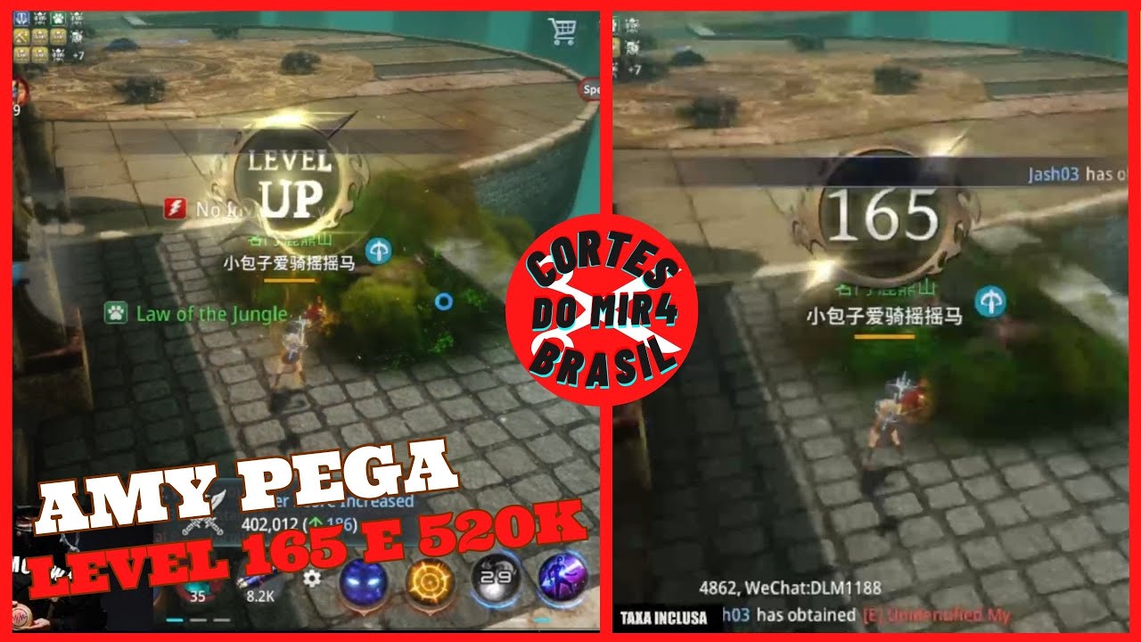 LEVEL 165 E 520K DE POWER | CORTES DO MIR4 BRASIL