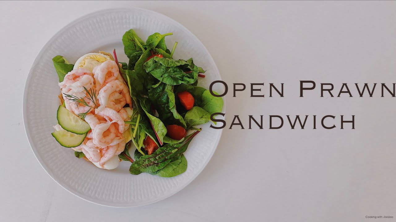 Open Prawn Sandwich | Räksmörgås | No Music | Cooking With Jiaojiao