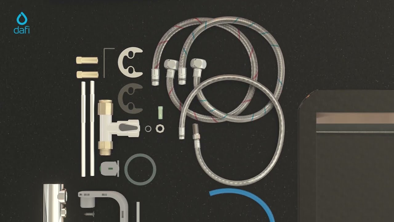 Installation manual for the Flow Comfort D1 PREMIUM filtering system - a three-way faucet