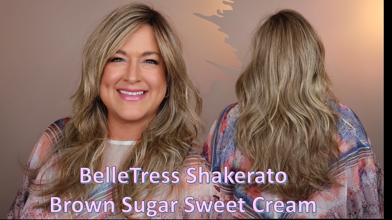 BelleTress Shakerato in Brown Sugar Sweet Cream | looking for a PERFECT UPDO WIG?  Look no further!