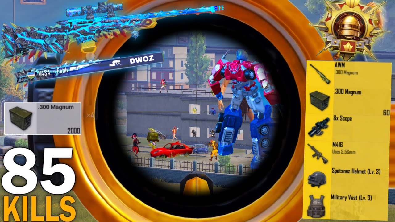 Omg!🥵 DOUBLE SNIPER AWM GAMEPLAY in NEW TRANSFORMERS MODE🔥PUBG Mobile