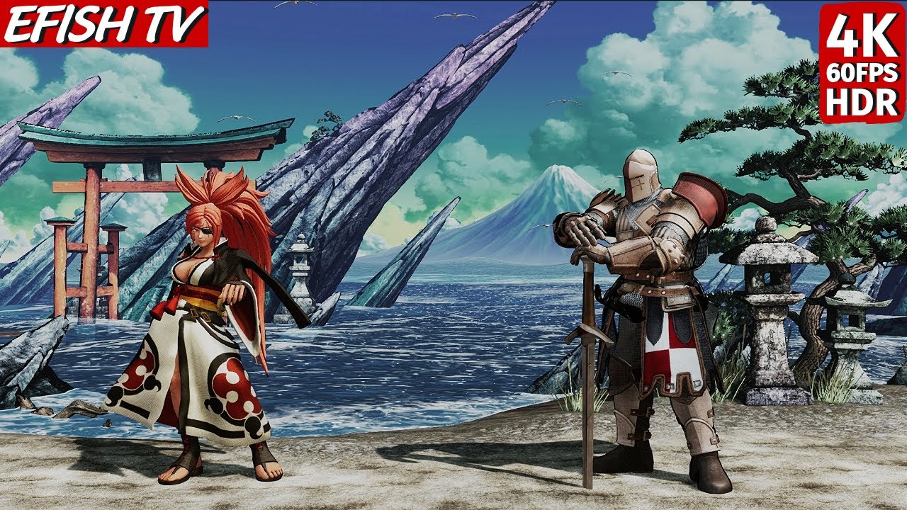 Baiken vs Warden (Hardest AI) - Samurai Shodown