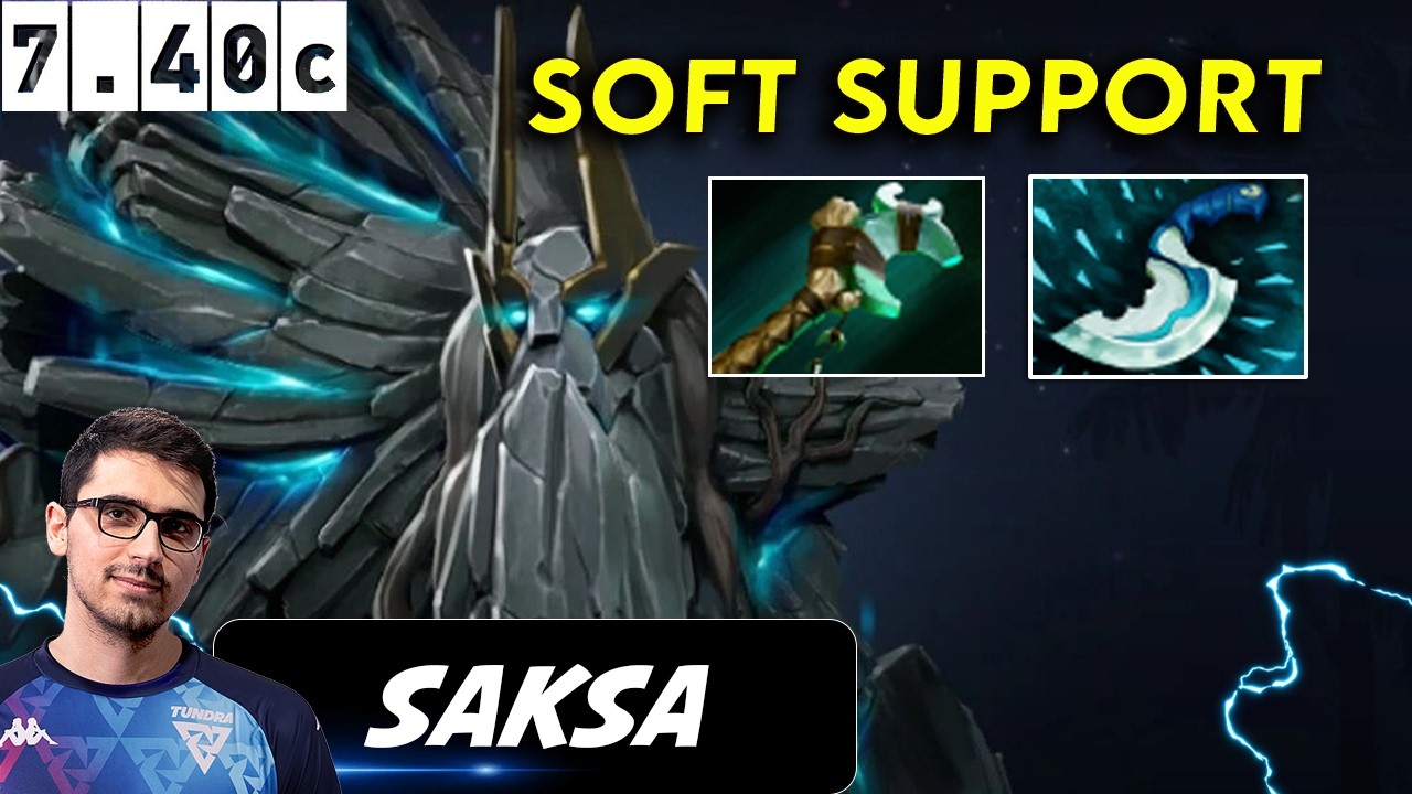 Saksa Tiny Soft Support - Dota 2 Patch 7.40c pro Player Full Gameplay
