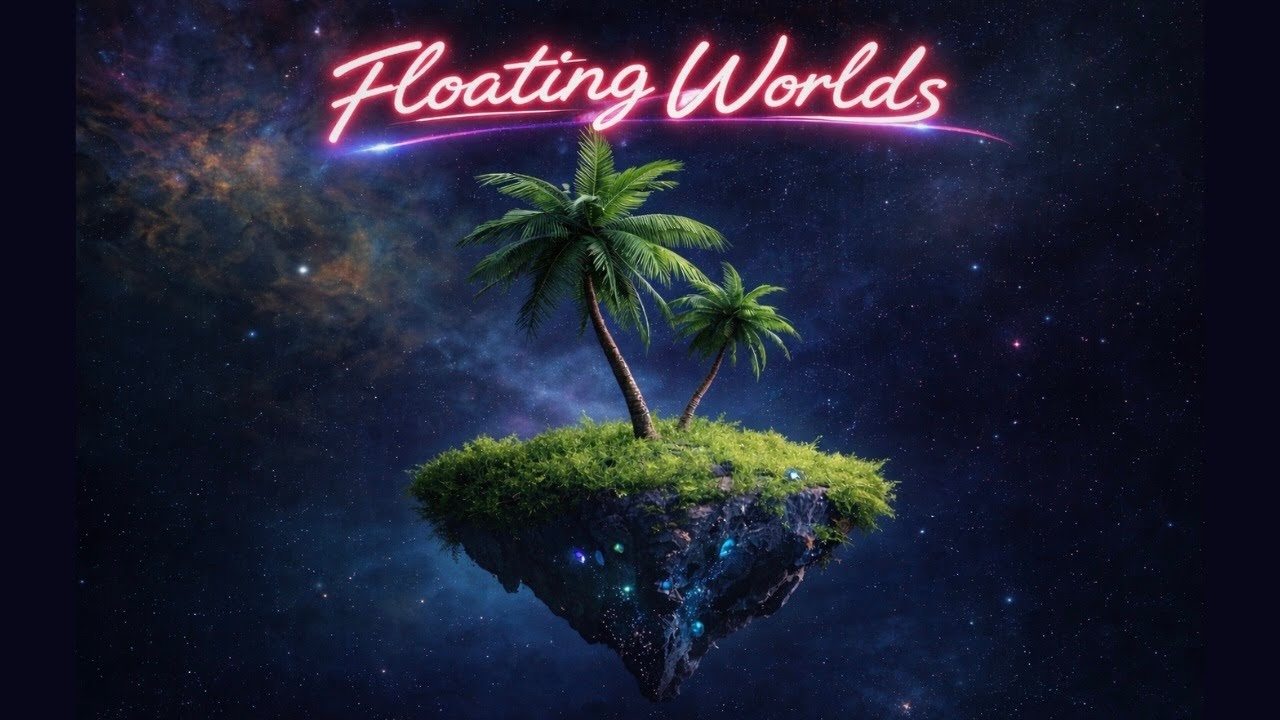 Floating Worlds / Futuristic Sci-Fi synthwave / 80s Electronic Music