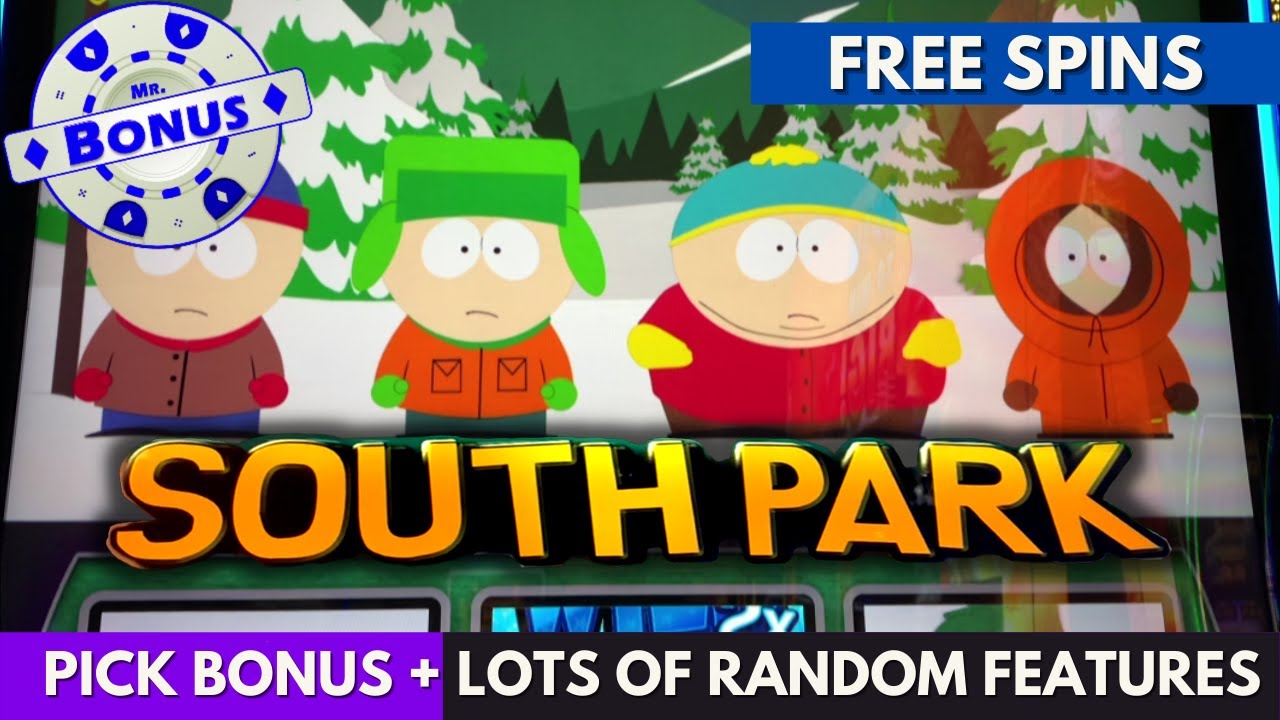 NEW South Park Slot Machine - Tons of Bonuses: Cartman, Kenny, Professor Chaos and MORE!
