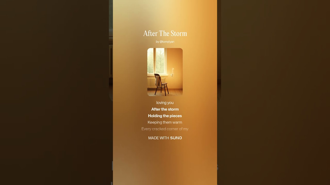 After The Storm (1)(Official Lyric Video) / AI Female Vocal Ballad癒やし、心地よい、AI音楽