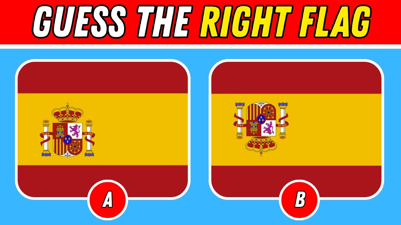 Guess the RIGHT Flag 🌍 | 50 Countries Flag Quiz Challenge