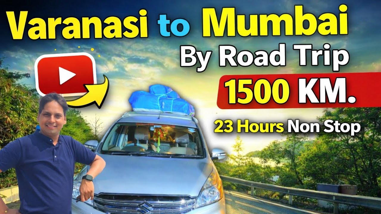 U.P To Mumbai By Road Trip || By Road Car Trip || Ashish Shukla My Vlogs  || Total Cost