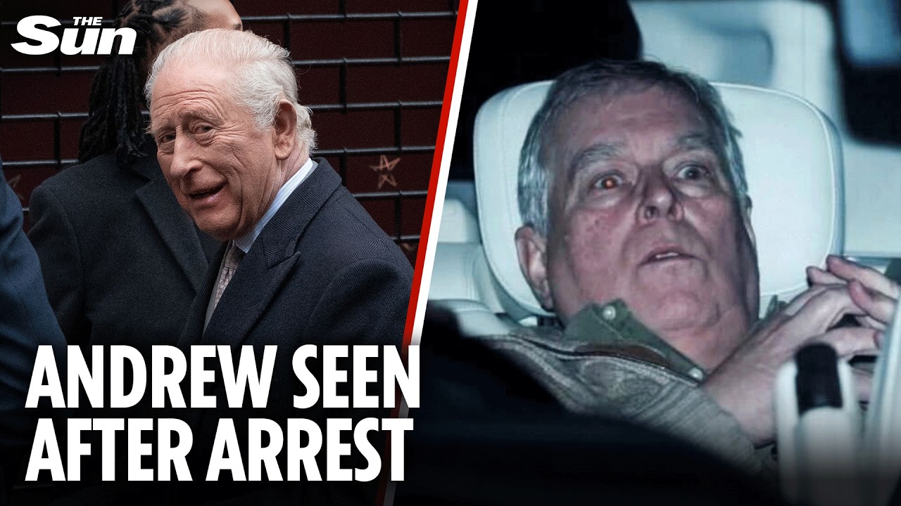 King Charles ‘horrified & distressed’ by brother’s arrest as Andrew is seen leaving police station