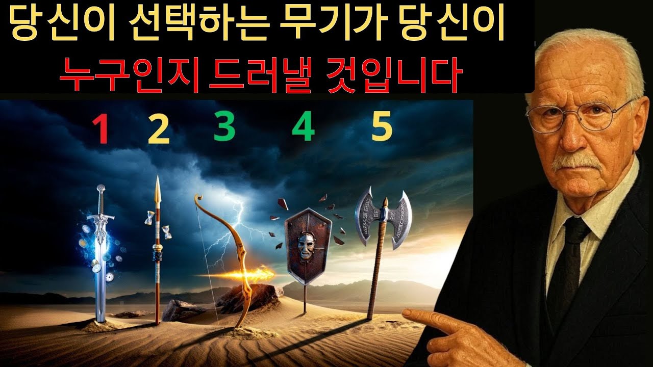 당신이 선택한 무기는 당신 영혼 속의 비밀스러운 싸움을 드러냅니다 | 심리 테스트 | 칼 융