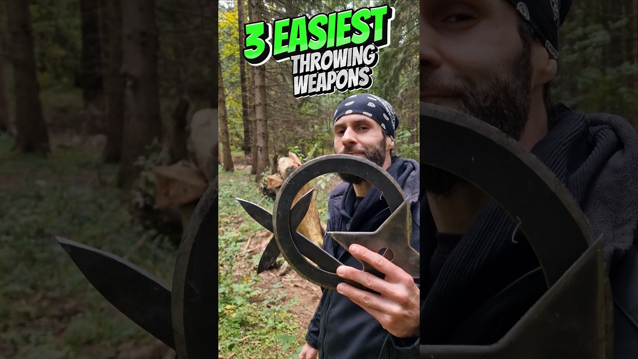 3 EASIEST Throwing Weapons #skills #shorts #martialarts #ninja