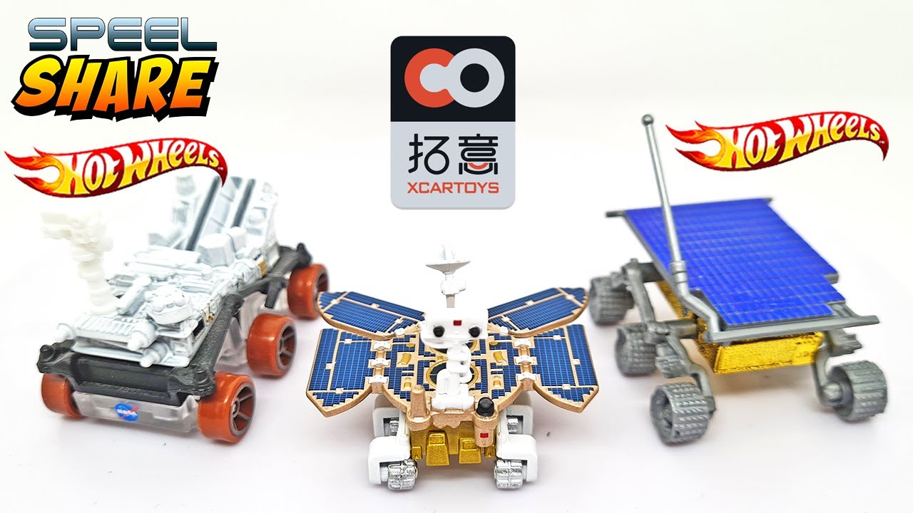 Xcartoys Zhurong Planetary Rover Tianwen-1 Mars Exploration Mission G004-1 & Hot Wheels Perseverence