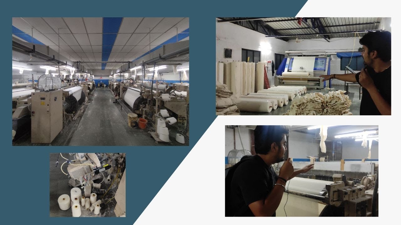 Textile Air Jet Machine|How cloth is prepared| #Tsudakoma Air jet loom #weaving #processingequipment