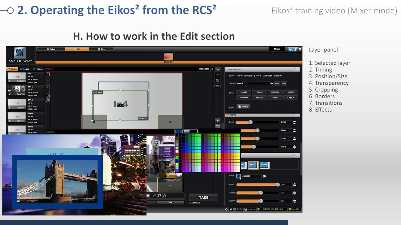Eikos² EKS550 Training Video: Mixer mode