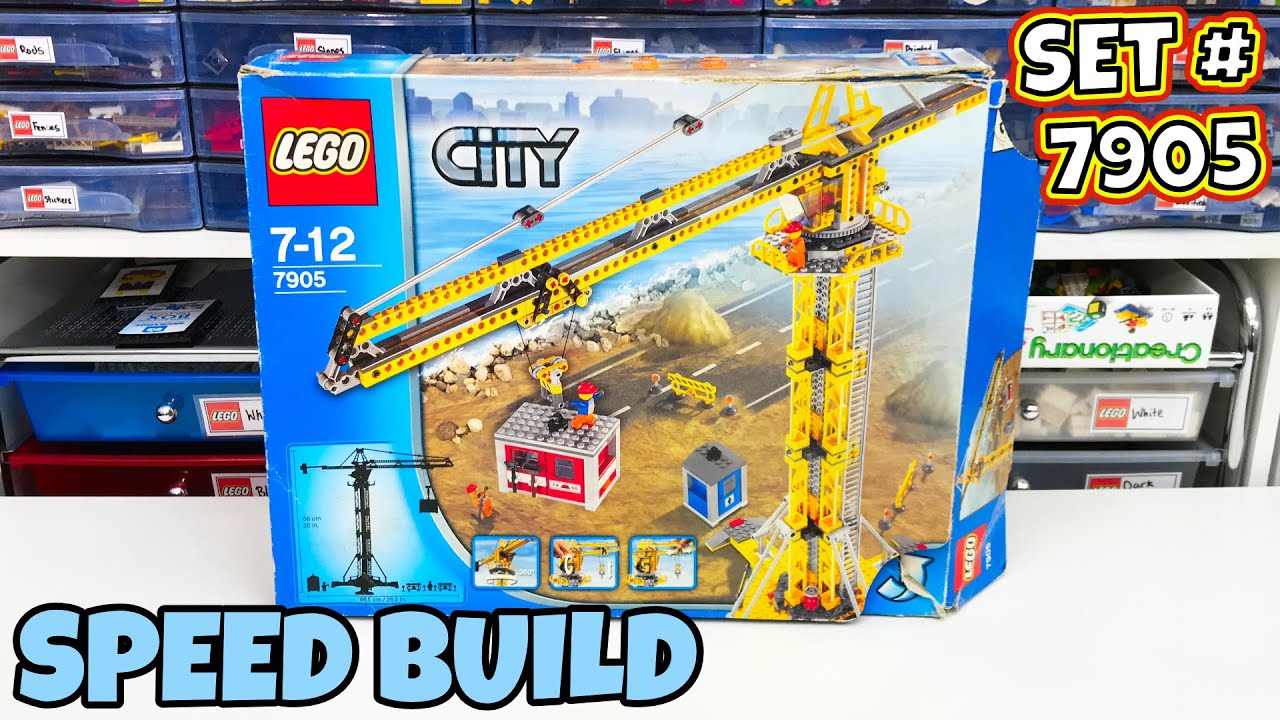 LEGO City 'Building Crane' Speed Build from 2006! 🏗️ LEGO Set 7905