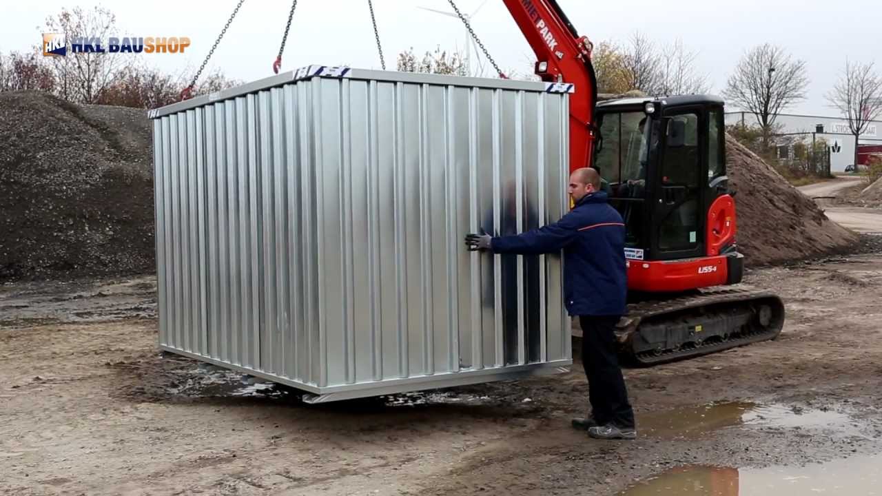 Schnellbau-Container - die clevere Raumlösung für Baustelle & Co. im Einsatz - HKL BAUSHOP