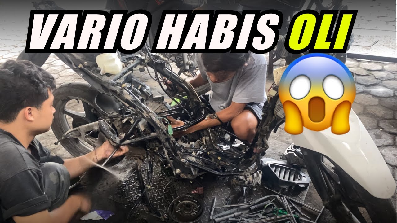 SERVIS VARIO KEHABISAN OLI || KARNA UANG 5Orb BISA JADI 1JT 😱‼️