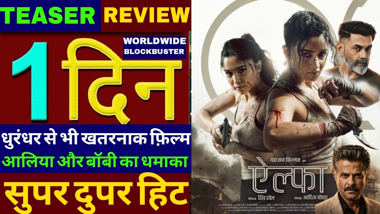 Alpha Teaser Trailer, Alia Bhatt, Bobby Deol, Sharvari, Alpha Teaser Review, #alpha #Yrf