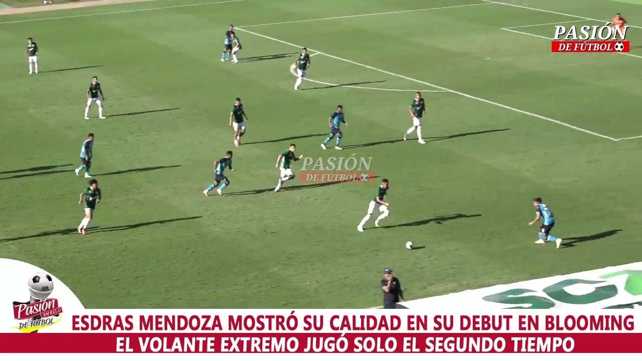 ESDRAS MENDOZA MOSTRÓ SU CALIDAD EN SU DEBUT EN BLOOMING-EL VOLANTE  JUGÓ SOLO EL SEGUNDO TIEMPO