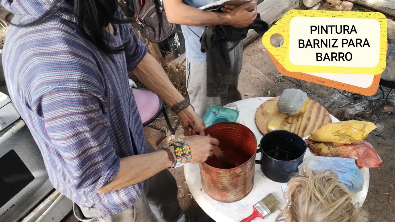 PINTURA BARNIZ: PARA BARRO, MADERA, CONCRETO...De Origen Natural y Sustentable. Programa #21
