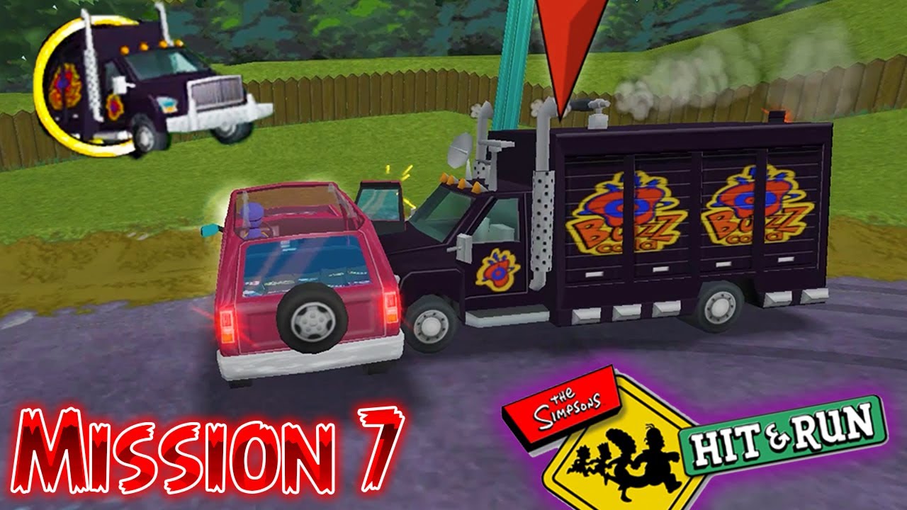 Simpsons Hit and Run: Walkthrough Level 4 - Marge Mission 7 = From Outer Space [Part 28]