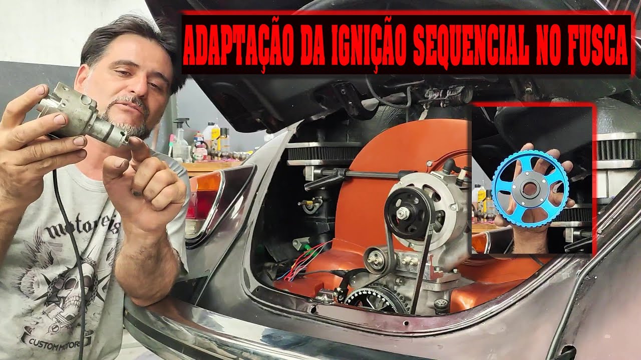 ADAPTAÇÃO DO SISTEMA SEQUENCIADO DE IGNIÇÃO NO FUSCA .. RODA FÔNICA  AIRCOOLED