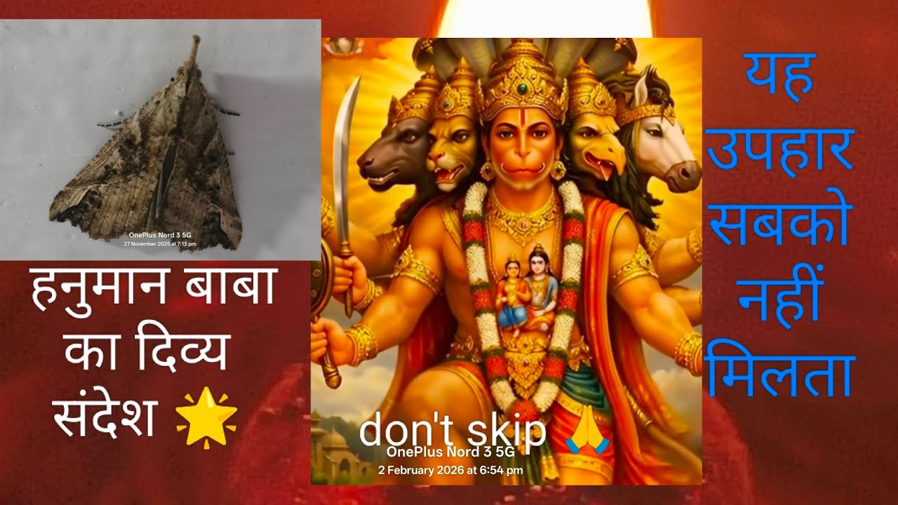 बहुत ही urgent message 🙏 हनुमान बाबा आपको कुछ बताना चाहते हैं ।
