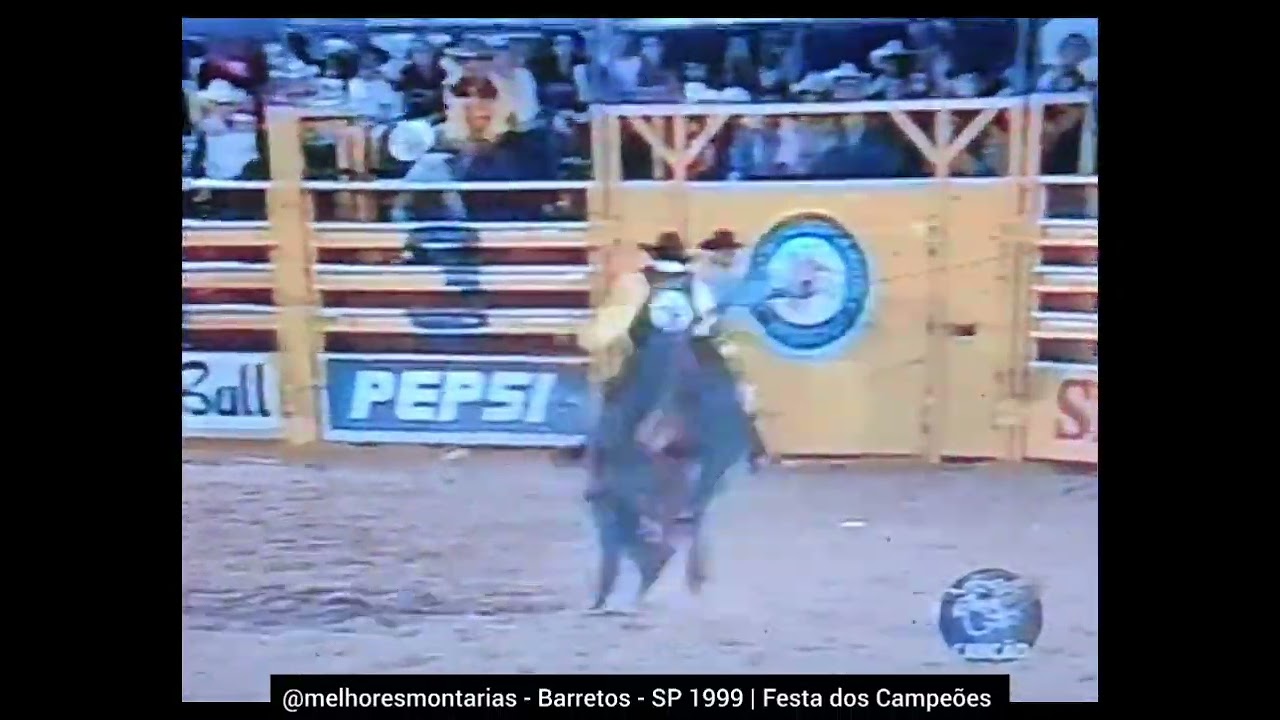 🇧🇷 Paulo Henrique Linares x Baby - Festa dos Campe&otilde;es - Barretos 1999 #rodeio #rodeo