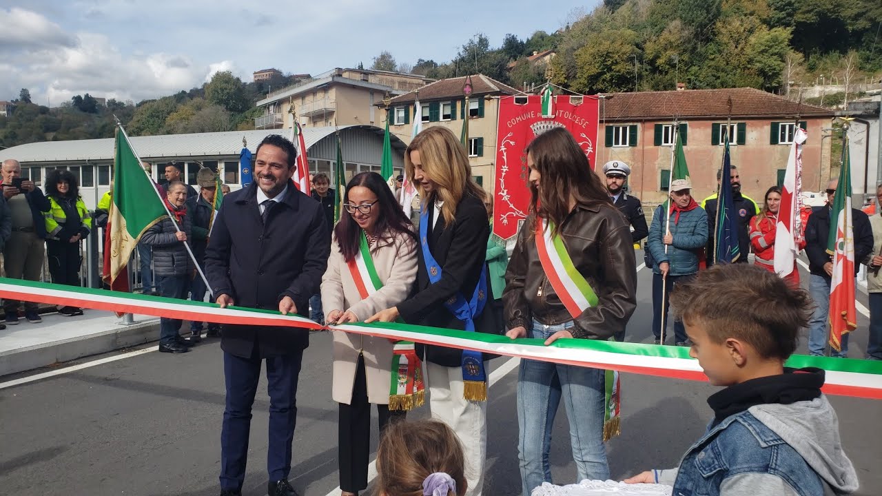 A Sant'Olcese l'naugurazione ponte di Arvigo