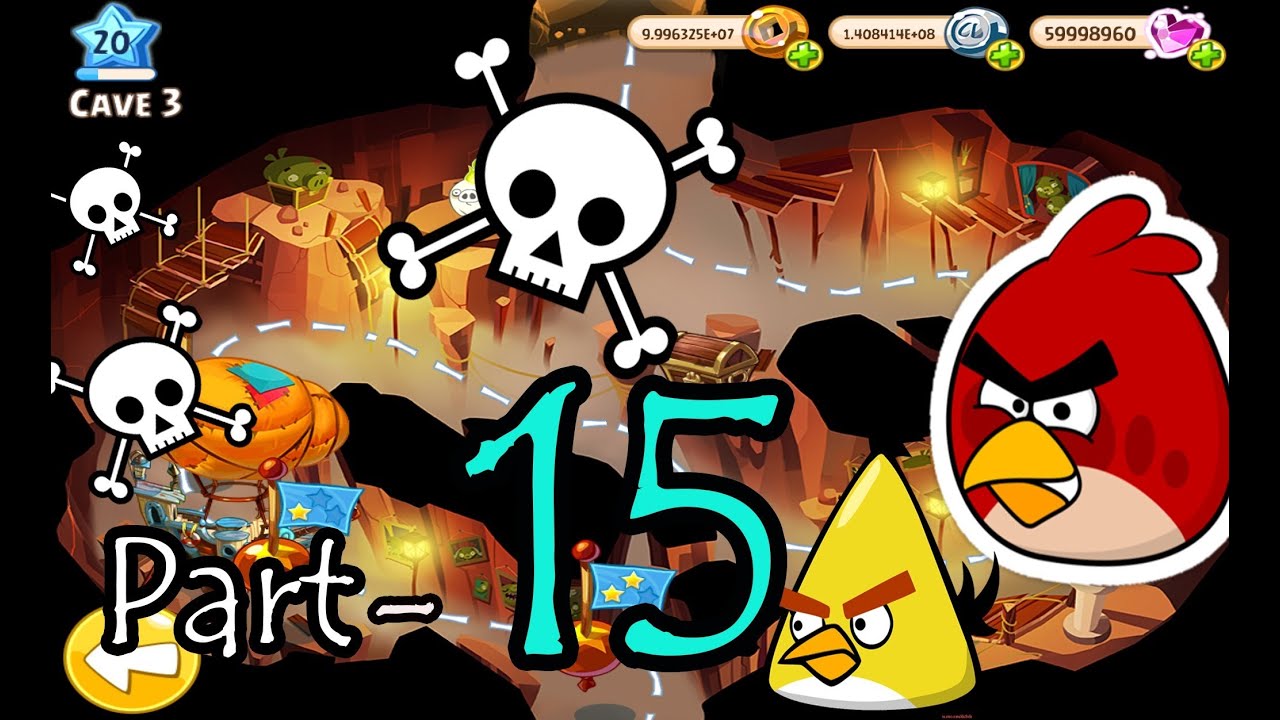 Angry Birds Epic: Part-15 Gameplay Chronicle Cave 3: Misty Hollow 9-10 (Boss Fight-Poison Clouds)