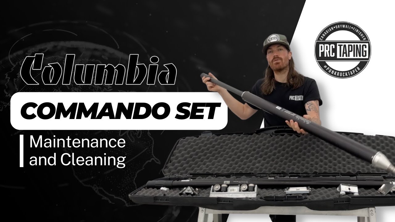 Columbia Commando Set Maintenance and Cleaning with Phil from PRC TAPING | Drywall Tools