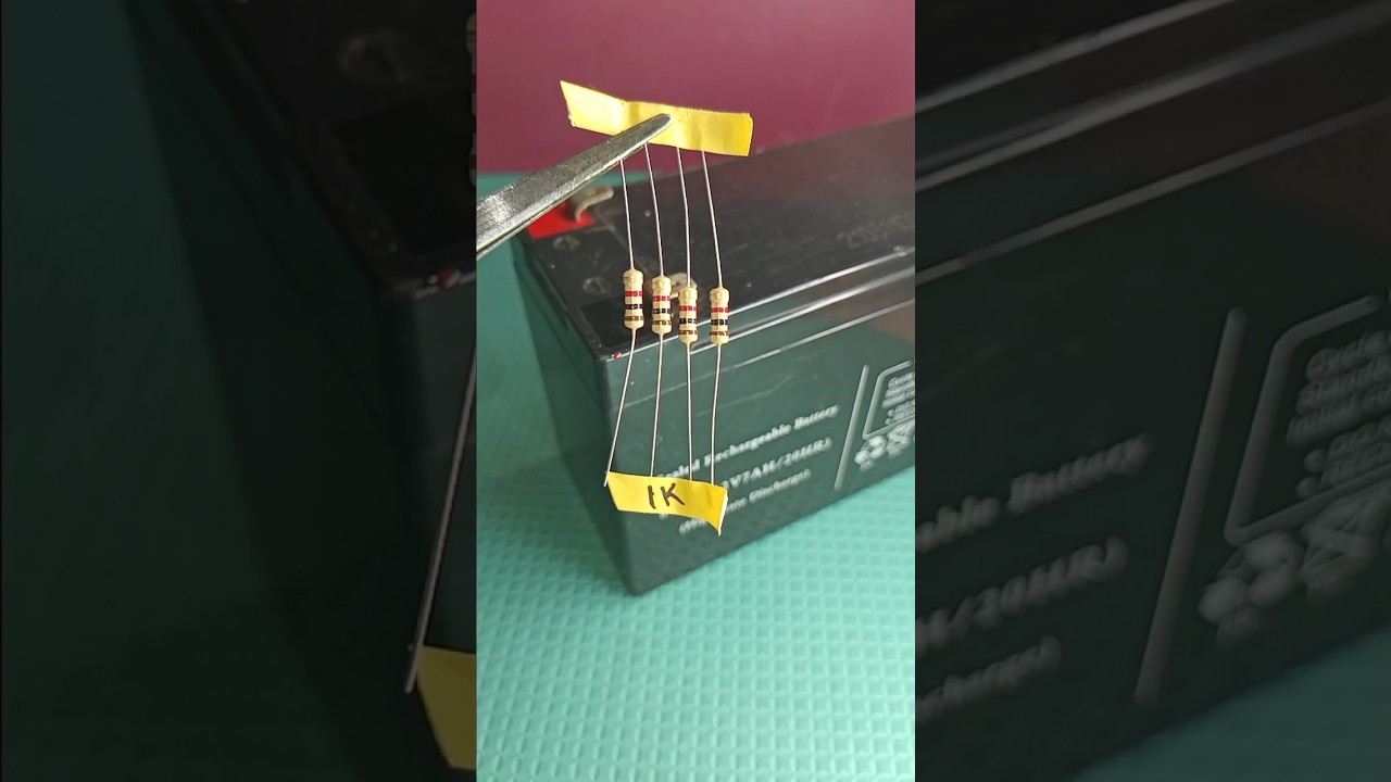 12 Volt LED Flash Circuit Resistance Value #led #resistance #value #shorts #youtubeshorts #ytshorts