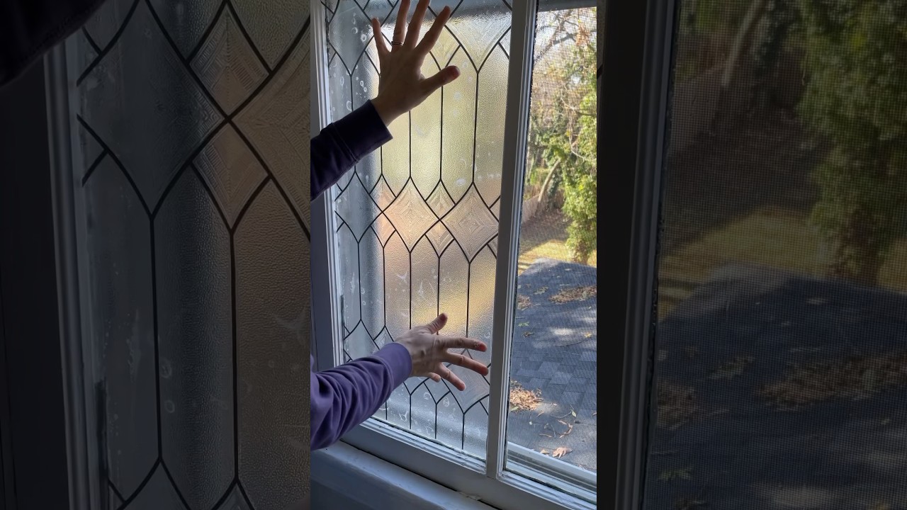 INSTALLING THE MOST BEAUTIFUL PRIVACY FILM! #diy #beforeandafter #renovationlife #homeimprovement