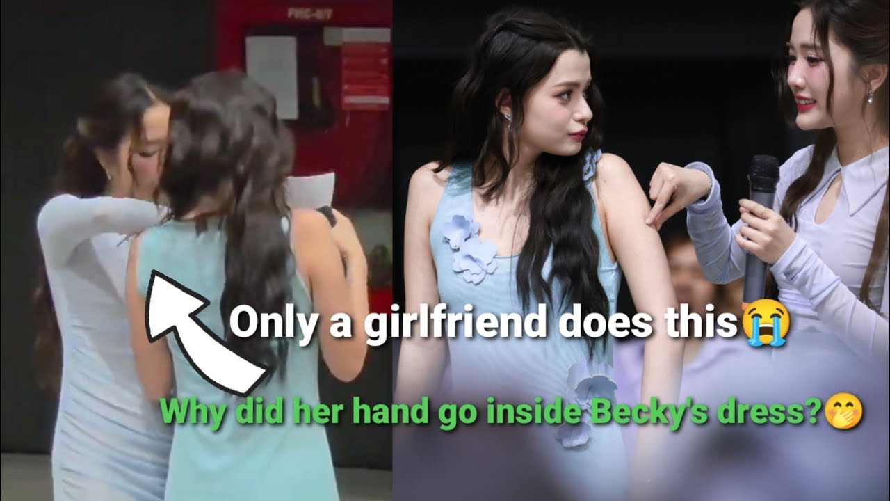(FREENBECKY) FREEN fixing Becky's bra like a real girlfriend in public during
