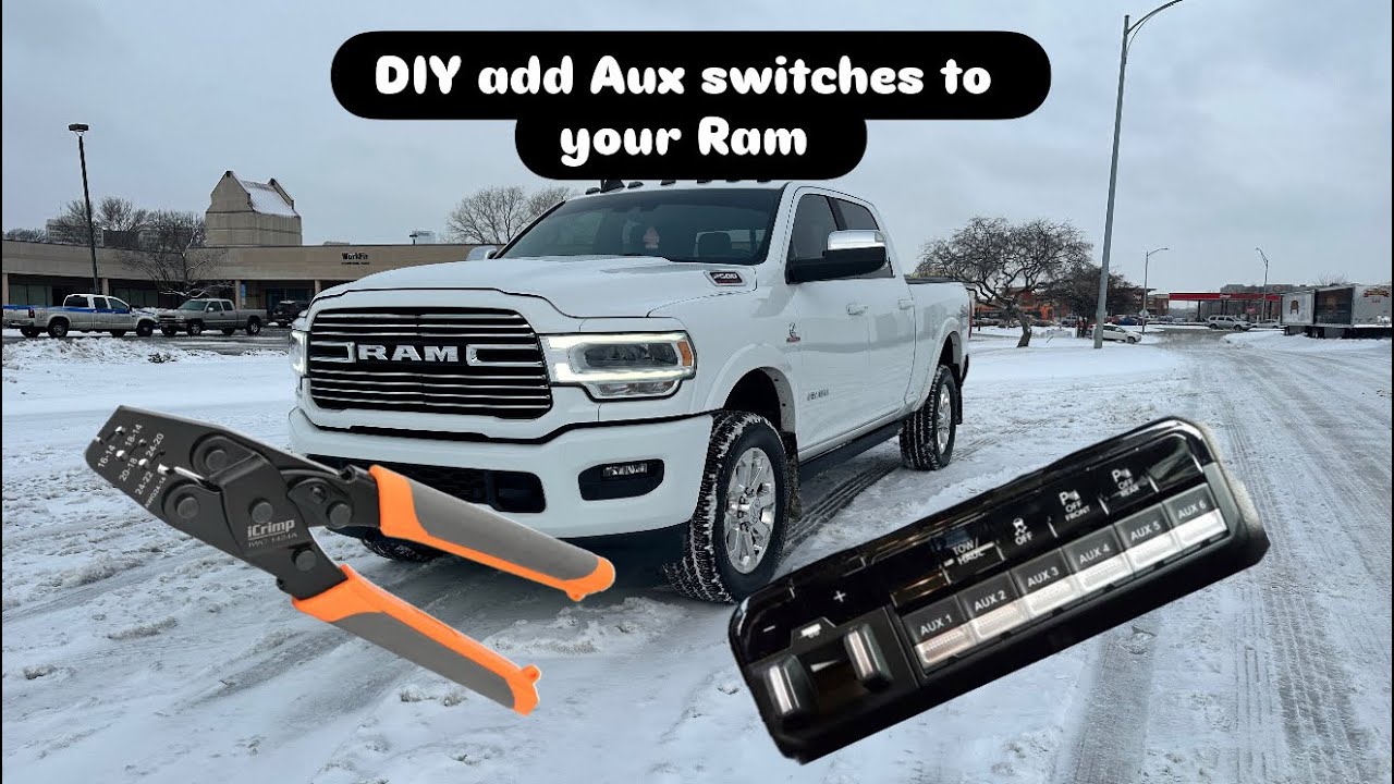 Part 1 of 2 of how to build the wring harness and install Aux switches in a 2019+ Ram 2500/3500.