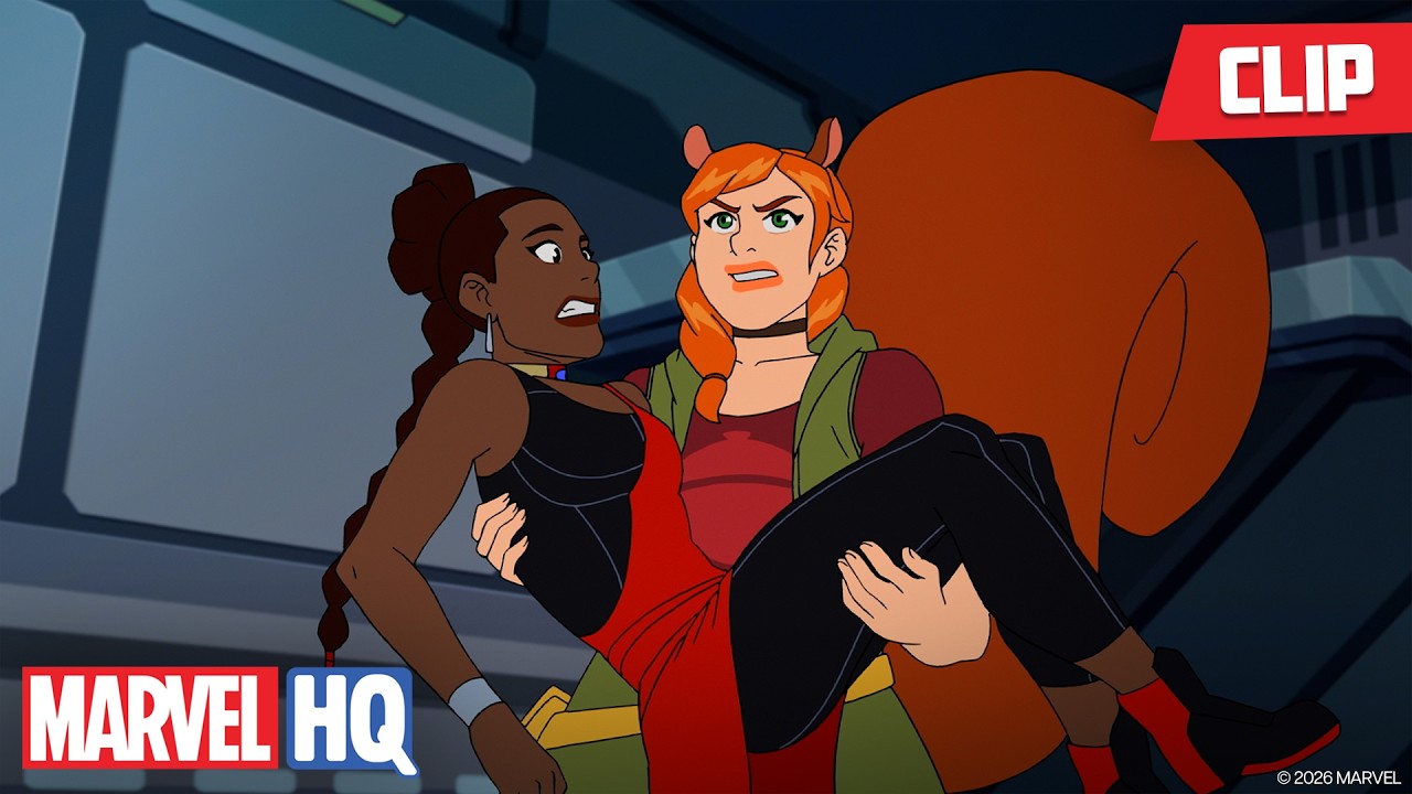 Squirrel Gurl Tries To Impress Shuri 🔬 🧪| Marvel Rising: Operation Shuri | @MarvelHQ