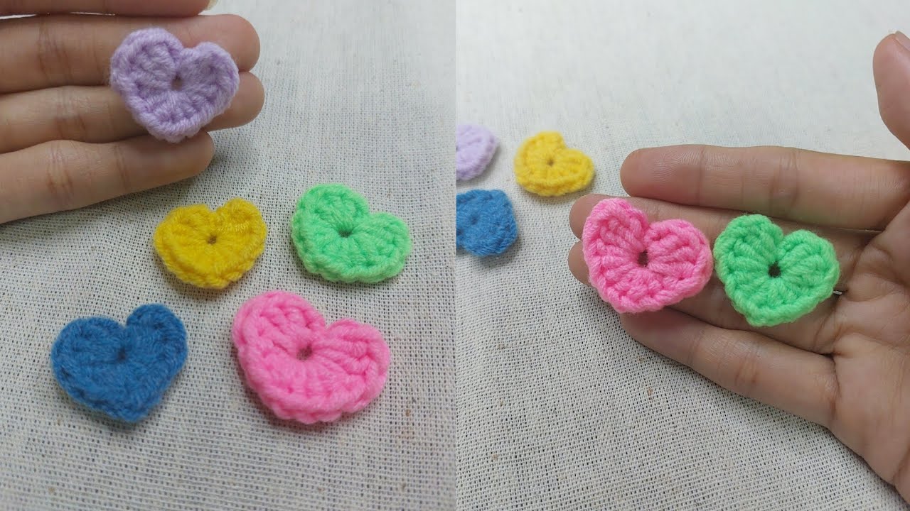 Crochet heart tutorial for beginners ( ENG CC)
